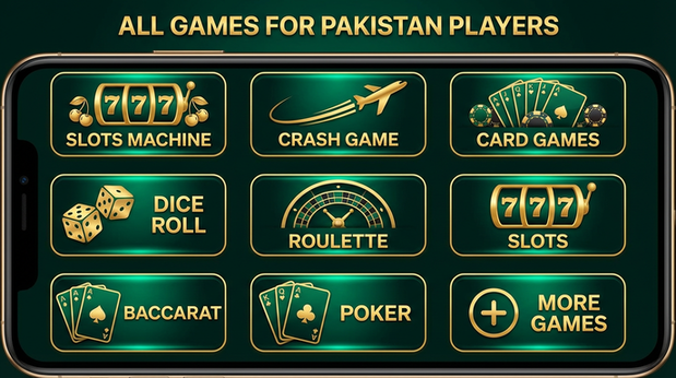 Main screen of LuckPub Game games page for PK players